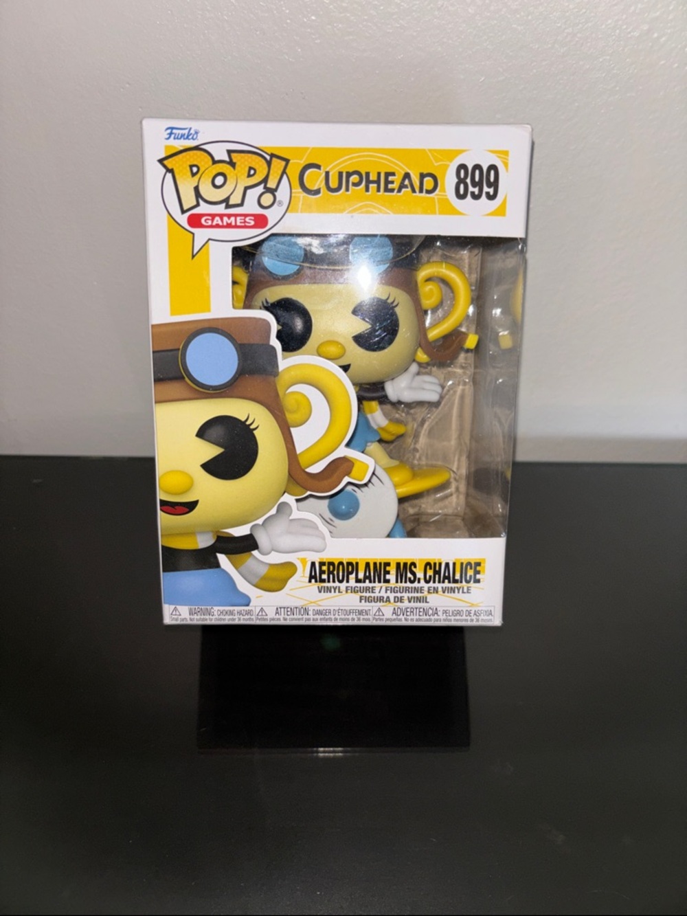 Funko Pop! Games Aeroplane Ms. Chalice – Yellow, Blue, Brown Vinyl Figure